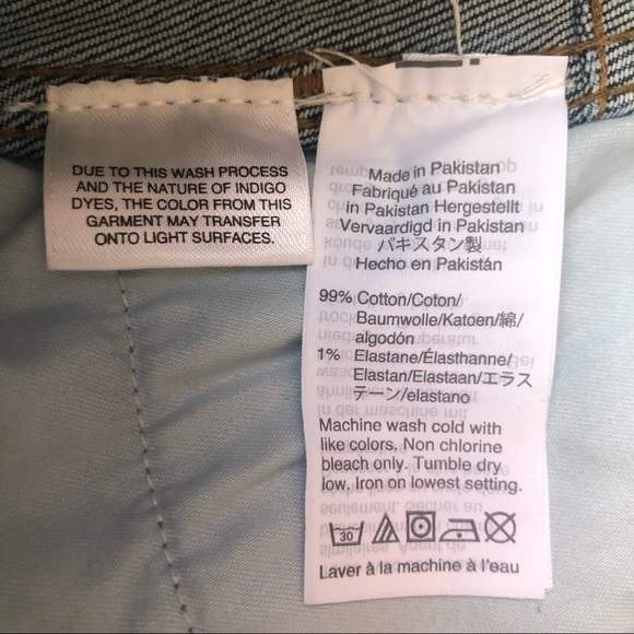 Madewell Stretch Denim Straight Mini Skirt Size 24 - Picture 9 of 11